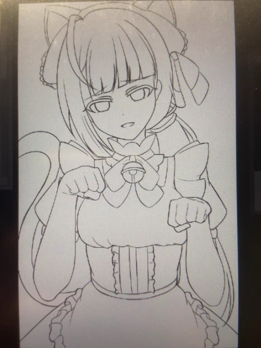 線画終わり
よし、寝るか_(:З」∠)_ 