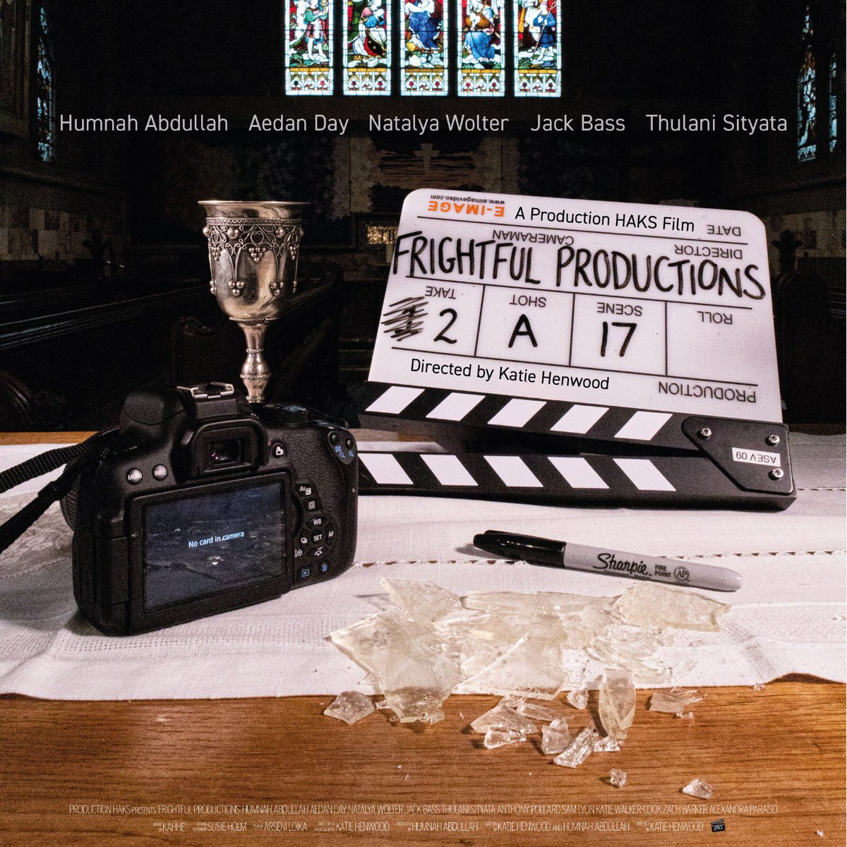 ProductionHAKS's tweet photo. 🎞ANNOUNCEMENT🎞
Production HAKS is proud to present:
FRIGHTFUL PRODUCTIONS
Premieres Friday 24th September 2021
CAST TAG: @aedanday @thulanistorm 
https://t.co/lVOsuxH4An…

(Poster by @Thiller42) https://t.co/BdZOA2qlaZ
