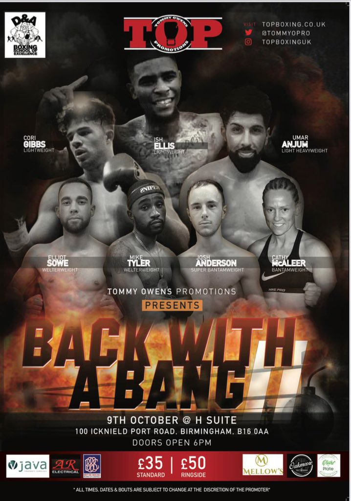 Yet another delay for <a href="/cathymcaleer/">cathy mcaleer</a>

Her fight which was scheduled this Weekend has been put back to the 9th October 

Is there a fighter in Ireland with worse luck?

We make that about 6 or 7 cancelled fights inside last 2 Years