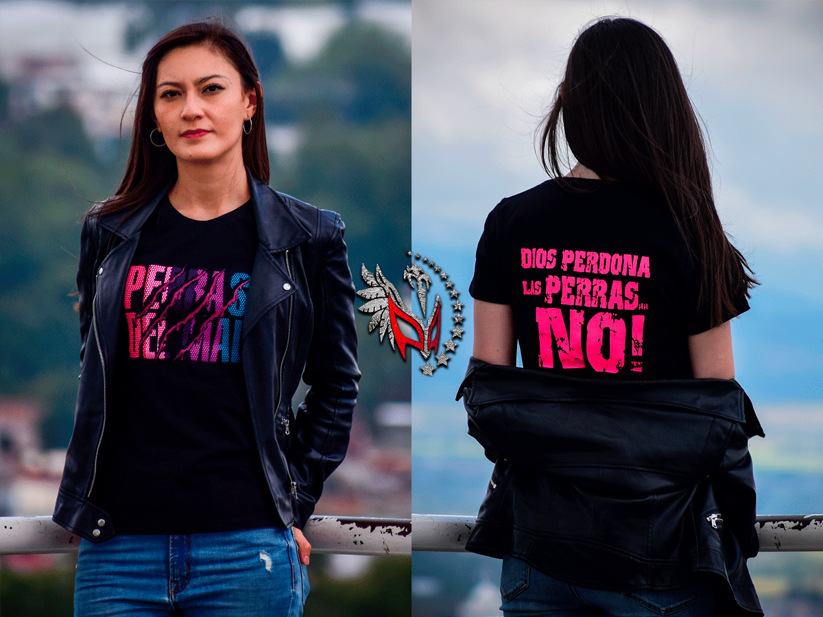 TalivisionOfi's tweet photo. Iniciamos la semana con algo de la línea de productos de los "Perros del mal". Playera para dama, ya a la venta. https://t.co/uIgYQ2FsqV