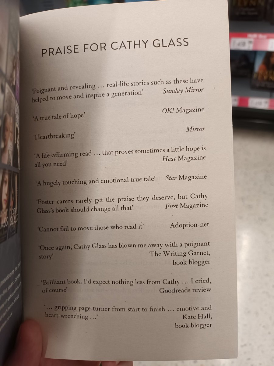 kaishajayneh's tweet photo. Popped into #Asda today, spotted @CathyGlassUK latest novel on the shelf #AnInnocentBaby, and opened it to find a certain someone on the very first page! As a huge fan of #CathyGlass, this is a dream come true for me!
Go buy it, it's out now!
@HarperNonFic https://t.co/lL6zn3QETf
