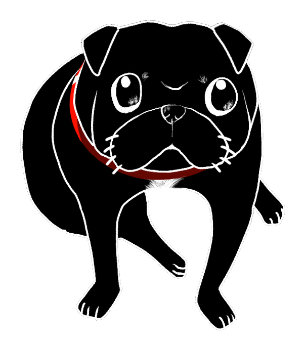 パグ犬のtwitterイラスト検索結果