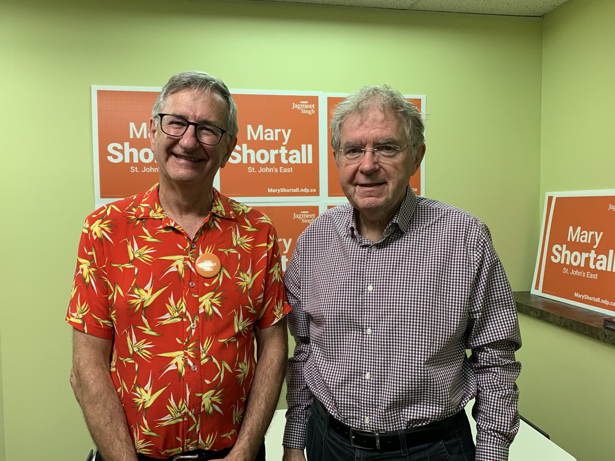 Working hard and pulling vote for <a href="/maryshortall/">Mary Shortall</a> in St. John’s East. #Elxn44