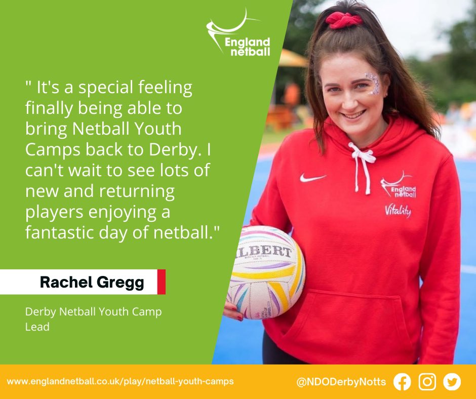 The time has come...
 
Our Derby Netball Youth Camp is live!! 🔥
 
👥Make lots of friends
🏆Play matches 
✨Increase your skill level
 
11-14? Get booked on now 👉 bit.ly/3hNM36U