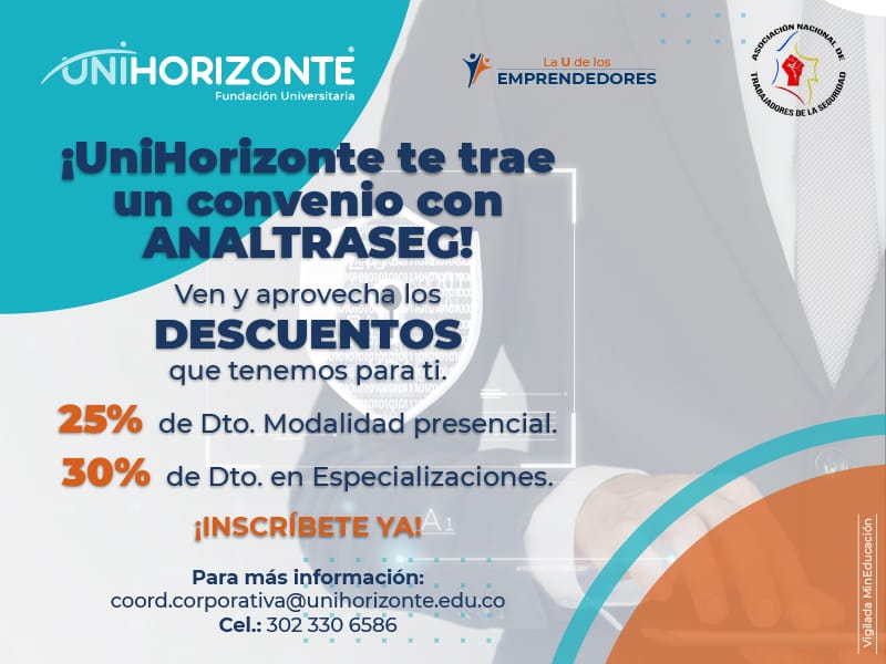 UniHorizonte's tweet photo. 📢Con la Asociación Nacional de Trabajadores de la Seguridad.

En busca de brindarte mayores oportunidades, te traemos un nuevo convenio, ven y haz parte de la U de los emprendedores. 💙🧡

#SoyUniHorizonte
#LaUdelosEmprendedores
#convenios https://t.co/hiXCfDlvXc