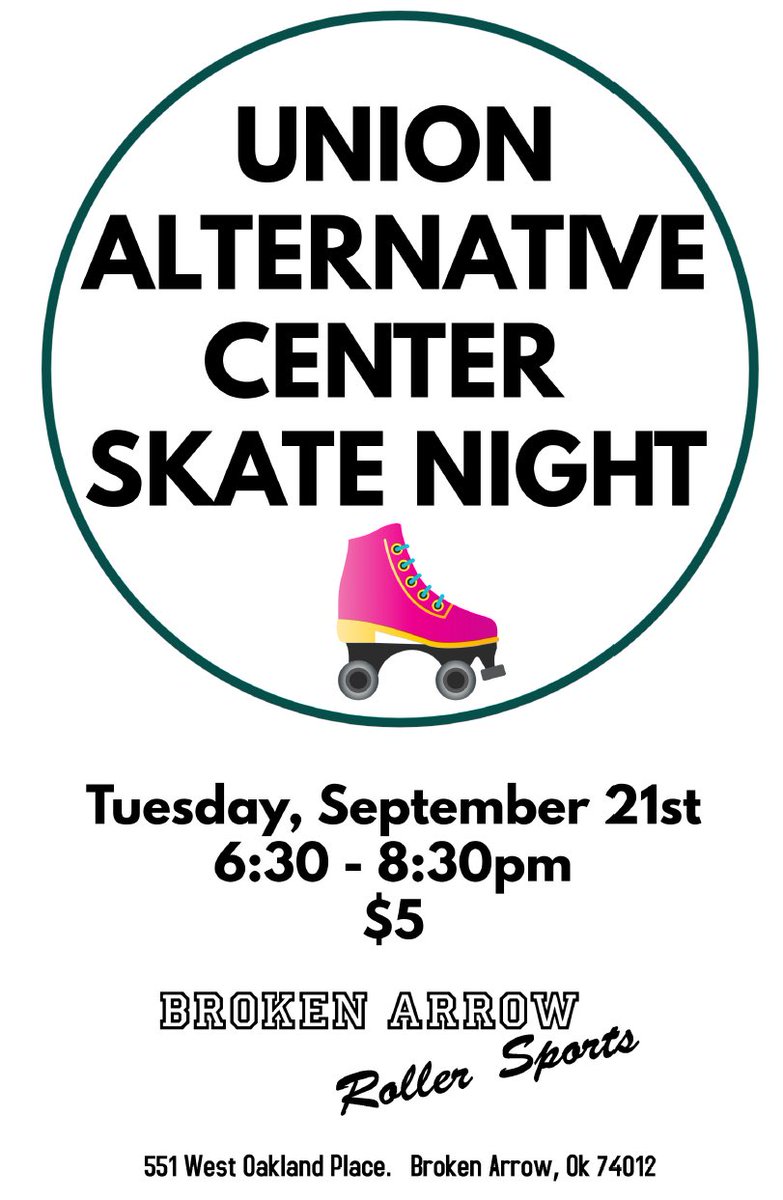 Tomorrow Night we are having a PTA Fundraiser at BA Roller Sports. Only $5 to get in and proceeds go to support Alt Ed!! See you there!!