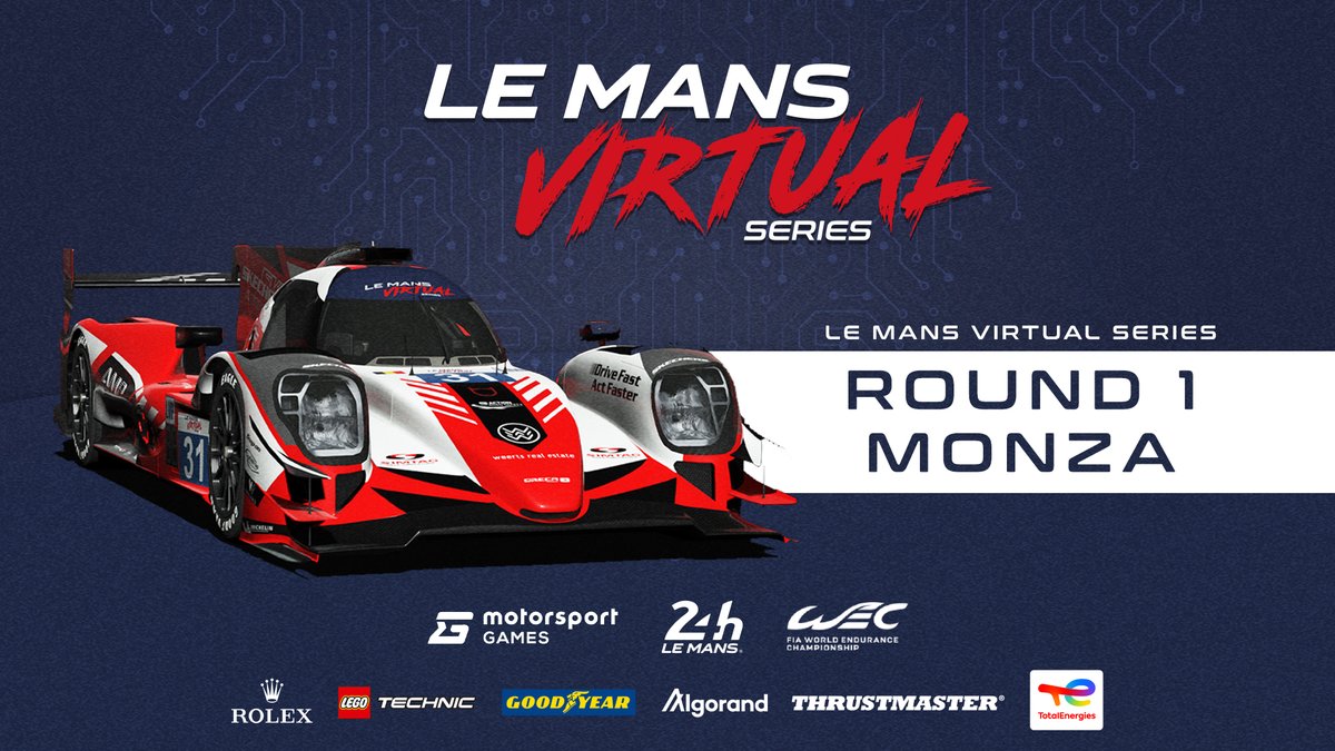 The 1st round of the #LeMansVirtual is happening this Saturday! 

Do not miss this event! 
See you there: twitch.tv/traxiongg

More info lemansvirtual.com