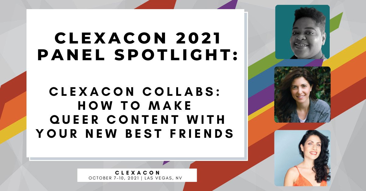 ClexaCon's tweet photo. Clexacon is the perfect place to find your creative team and take your vision from paper to production.  Join the team from @Outinloveseries &amp; listen to their success story which began by meeting at ClexaCon 2019!  

Get your passes now for #ClexaCon2021! https://t.co/Cv52PjMa4W https://t.co/4vsYFBZU29