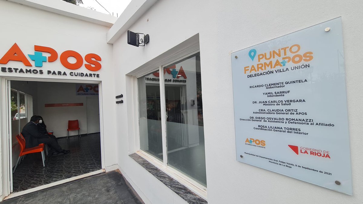 APOSLR's tweet photo. #APOS inauguró un nuevo Punto #FARMAPOS en la ciudad de #VillaUnión, Dpto Cnel Felipe Varela, y fortalece su política de descentralización y federalización de servicios estatales
NOTA COMPLETA
👇👇👇
https://t.co/q8AvlECtcr https://t.co/zWOMyVkoQQ