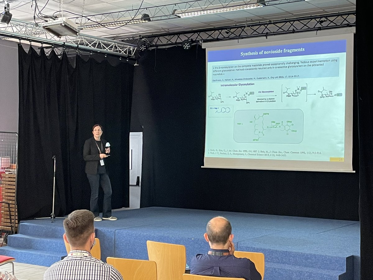 Thank you <a href="/norsikian/">Stephanie Norsikian</a> for your presentation today on the total synthesis of the tiacumicin B, the Q&amp;A session was super interesting with our debate around boron or non-boron coupling ! The strategy and work involved was impressive!
Thank you for attending to this #Seco #congress