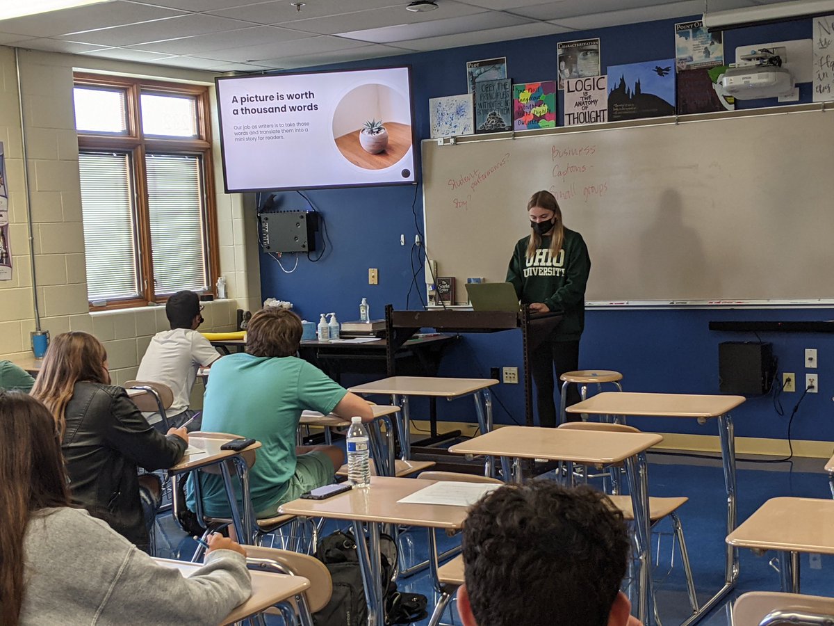 Shout out to senior Anna Miller for teaching Tech Writing how to write effective photo captions!