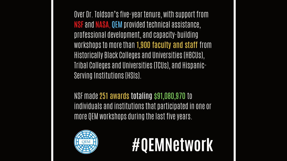 QEMNetwork's tweet photo. As we welcome our new leaders, weβd also like to thank our former President and CEO Dr. Ivory Toldson and recognize all that he has accomplished in the last 5 years. Thank you, @toldson! #QEMNetwork
https://t.co/kVLGp69edB https://t.co/OOqEkhSPWJ