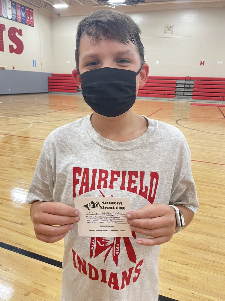 Physical Education Sports Network (@ffphysed) on Twitter photo 🚨Good Character Alert🚨 <a href="/FFCrossroads/">Fairfield Crossroads</a> Carson is always demonstrating integrity by being honest & playing fair. He is also helpful cleaning up for class! Thank you Carson for always doing the right thing, even when you think no one is watching #CXBuildsCharacter #FitForLife 🚨Good Character Alert🚨 <a href="/FFCrossroads/">Fairfield Crossroads</a> Carson is always demonstrating integrity by being honest & playing fair. He is also helpful cleaning up for class! Thank you Carson for always doing the right thing, even when you think no one is watching #CXBuildsCharacter #FitForLife