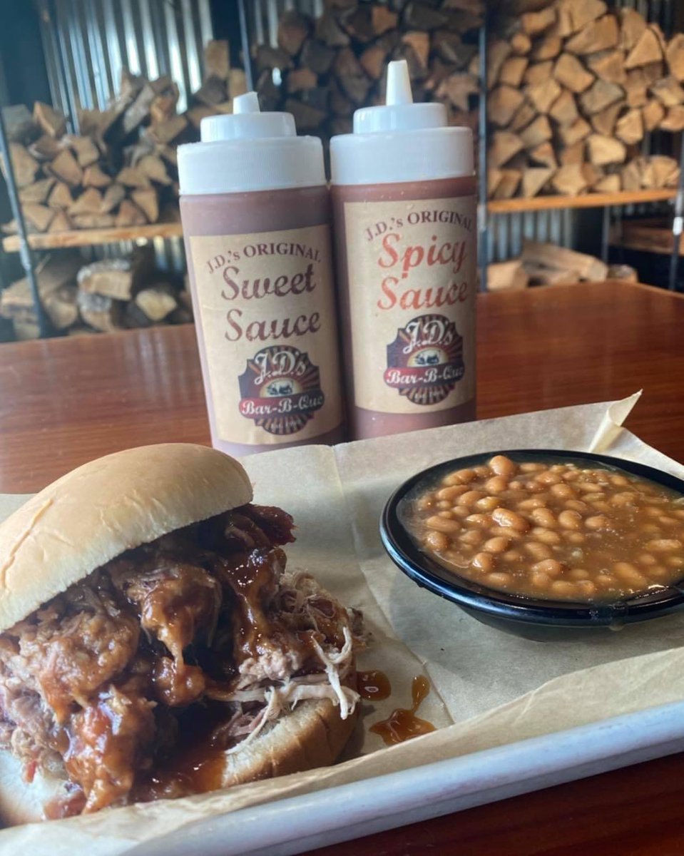 ROUND 2 ! 🔥
Now - It’s Acworth’s Turn !!! 
$5 Pork Sandwich, Baked Beans, &amp; a Drink ! 
Today Only at the Acworth Location !!