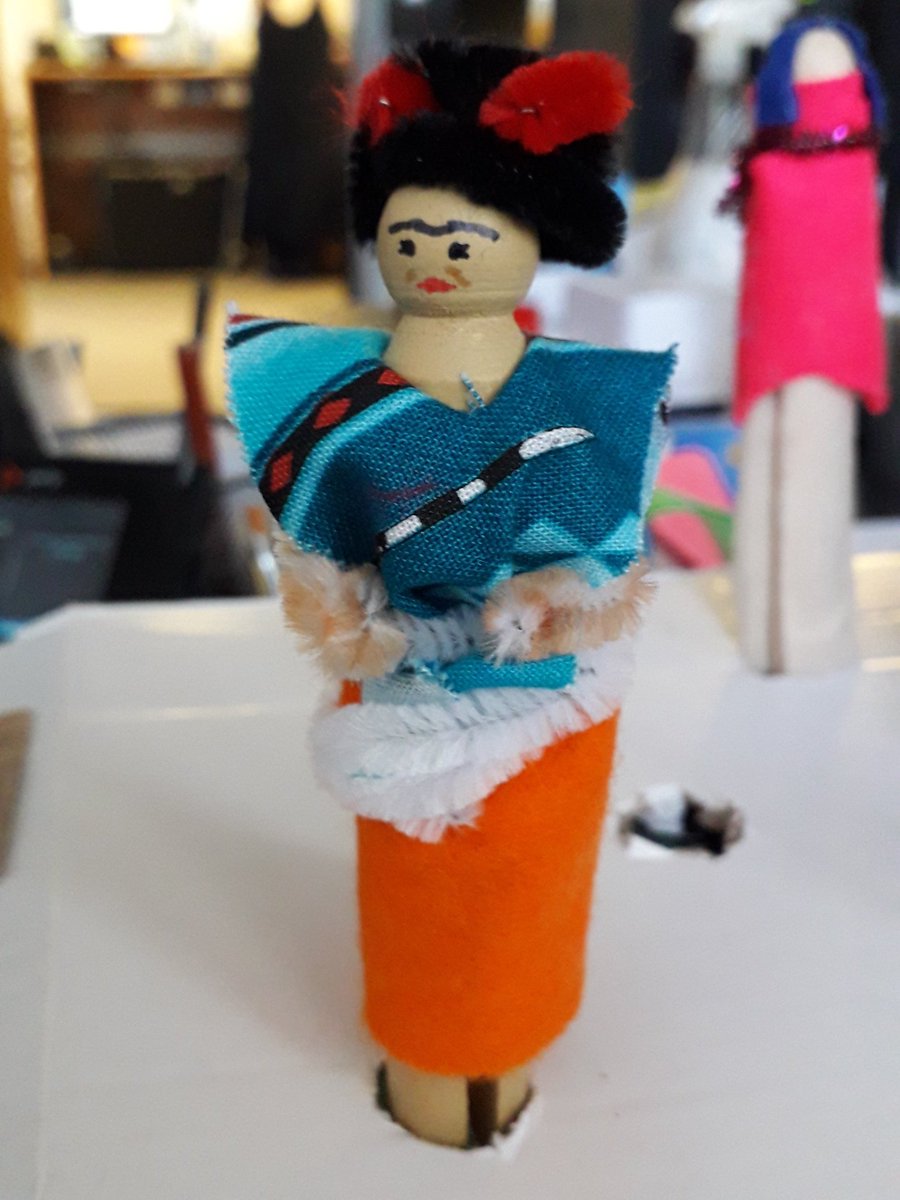 MancLibraries's tweet photo. We had such a lovely workshop making Peg Dolls from around the World in Traditional clothing, got people talking and sharing stories about home #engaginglibraries #feastsofhope @RipplesOfHope @ThePlaceM14 #Fallowfield https://t.co/vZEFWZ8AoX