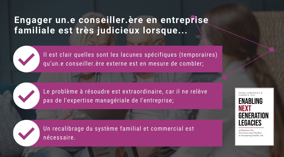 En tant que propriétaire d'une entreprise familiale, devrais-je engager un consultant? 🤝
 
Les profs de la #TelferNation @PeterJask et Sabine Rau abordent le sujet et bien d'autres dans leur livre Enabling Next Generation Legacies. Pour en savoir plus : bit.ly/2XjLcDW