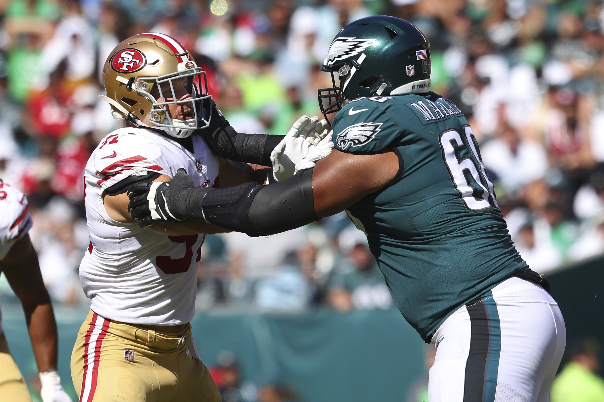 Ari Meirov on X: '#Eagles LT Jordan Mailata was @PFF's highest graded  offensive lineman Sunday with a 91.2 overall grade. 0 pressures, 0 QB hits,  0 sacks allowed. Reminder: Mailata never played football *AT ANY LEVEL*  until 2018. He signed a big 4-yr