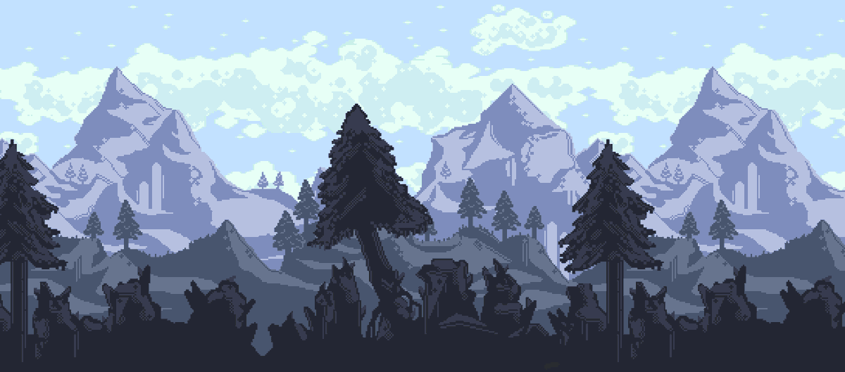 frost background.
#pixelart #gamedev #indiedev