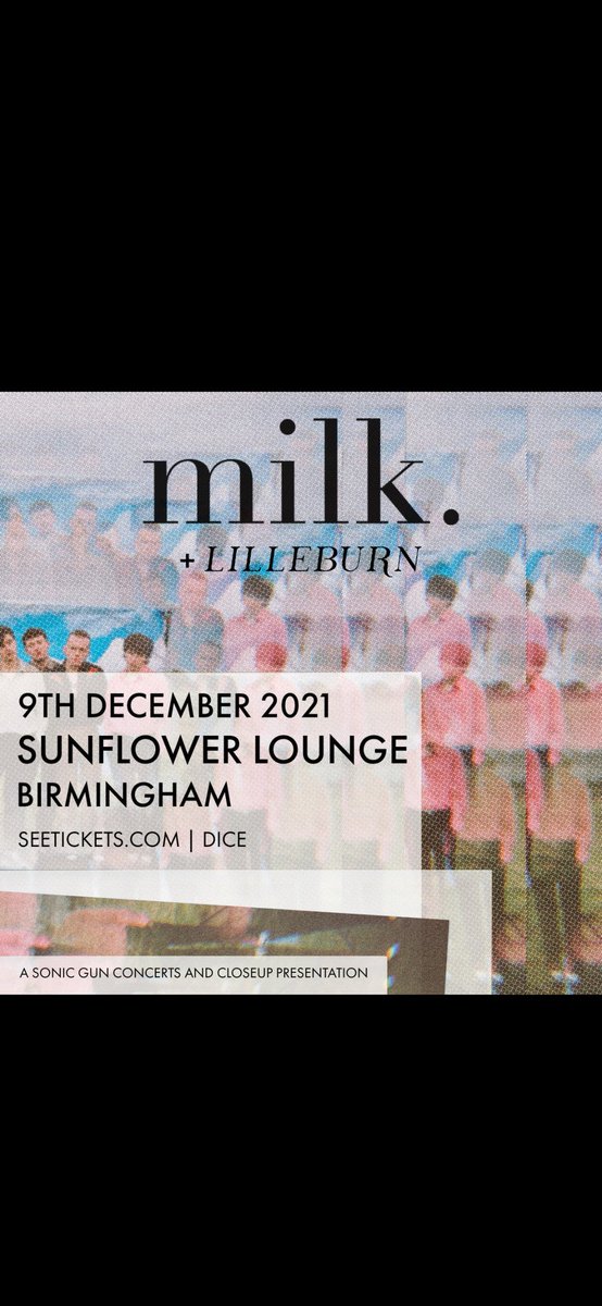 🖤NEW SHOW🖤

we are supporting <a href="/milkthemusic_/">milk.</a> at the sunflower lounge on December 9th. we wanna see you all there! 
14+
linktr.ee/lilleburn