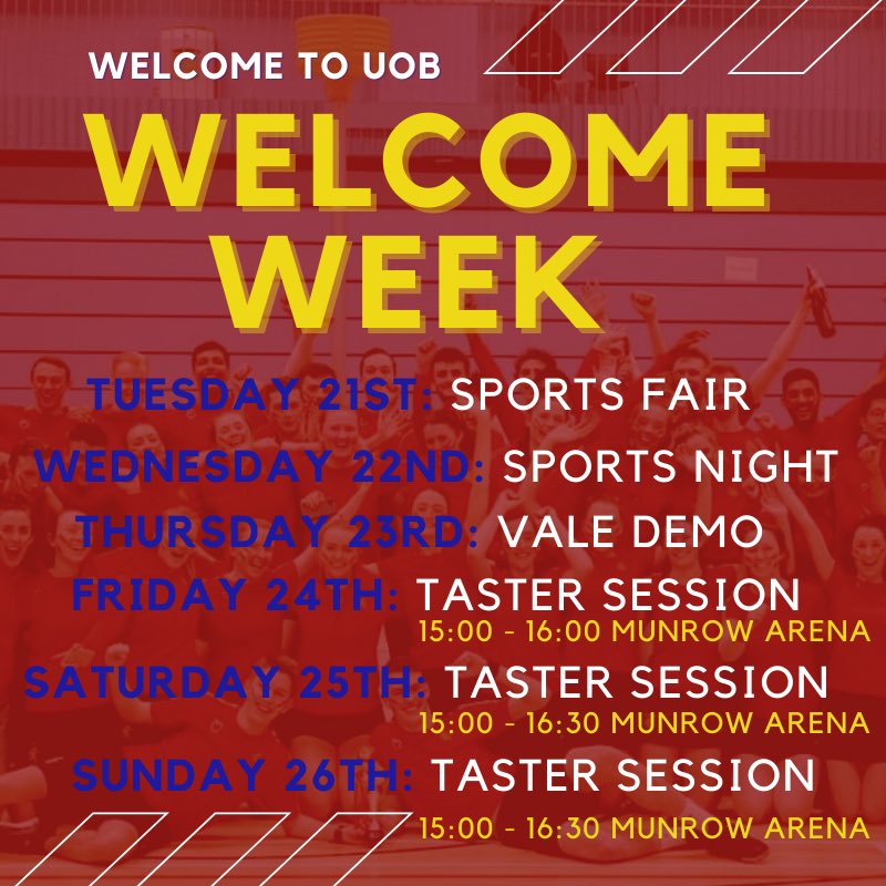 WELCOME WEEK 2021 !!

We can’t wait to welcome everyone to/back to Korfball!!

Check out our welcome week timetable below ❤️💛💙