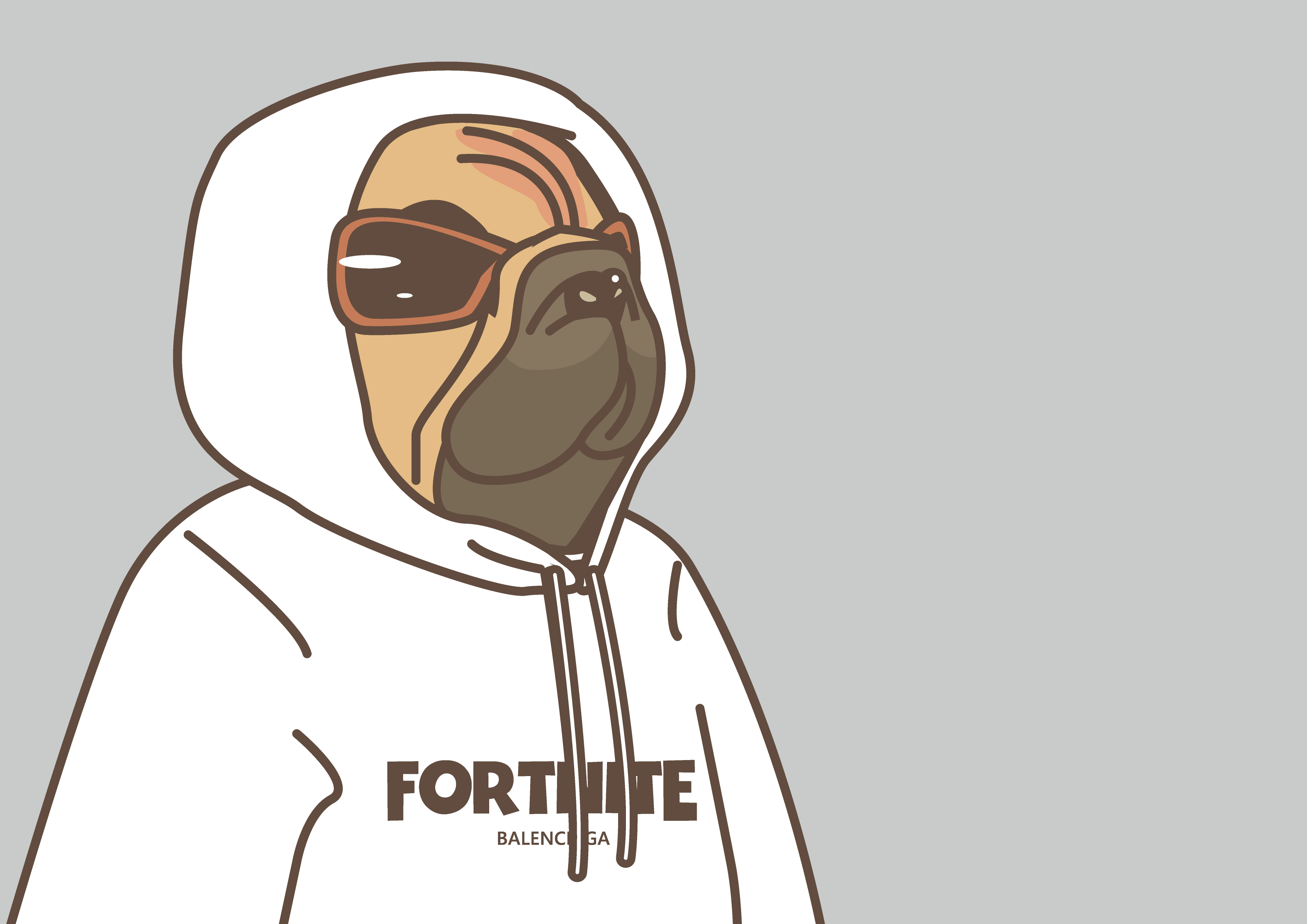 Twitter 上的 あひる Fortnite ｘ Balenciaga の ドッゴ グラサンかっこいいね 今公開されている画像を見る限り鼻のしわにグラサンが埋もれてる様に見えるんだけど めちゃかわいいね を伝えたくて描きました Fortniteseason8 Fortnite Fortniteart フォート