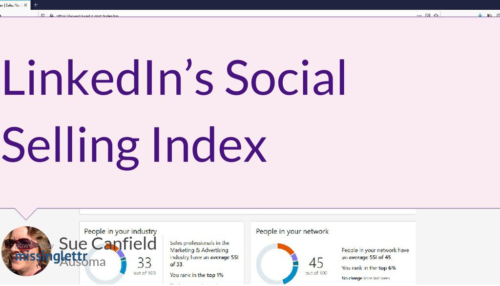 SueAwesome's tweet image. LinkedIn is my favorite social media platform for engaging with people and growing my influence with my community.

Read more 👉 lttr.ai/dOjd

#SMM #LinkedIn #SocialSellingIndex
