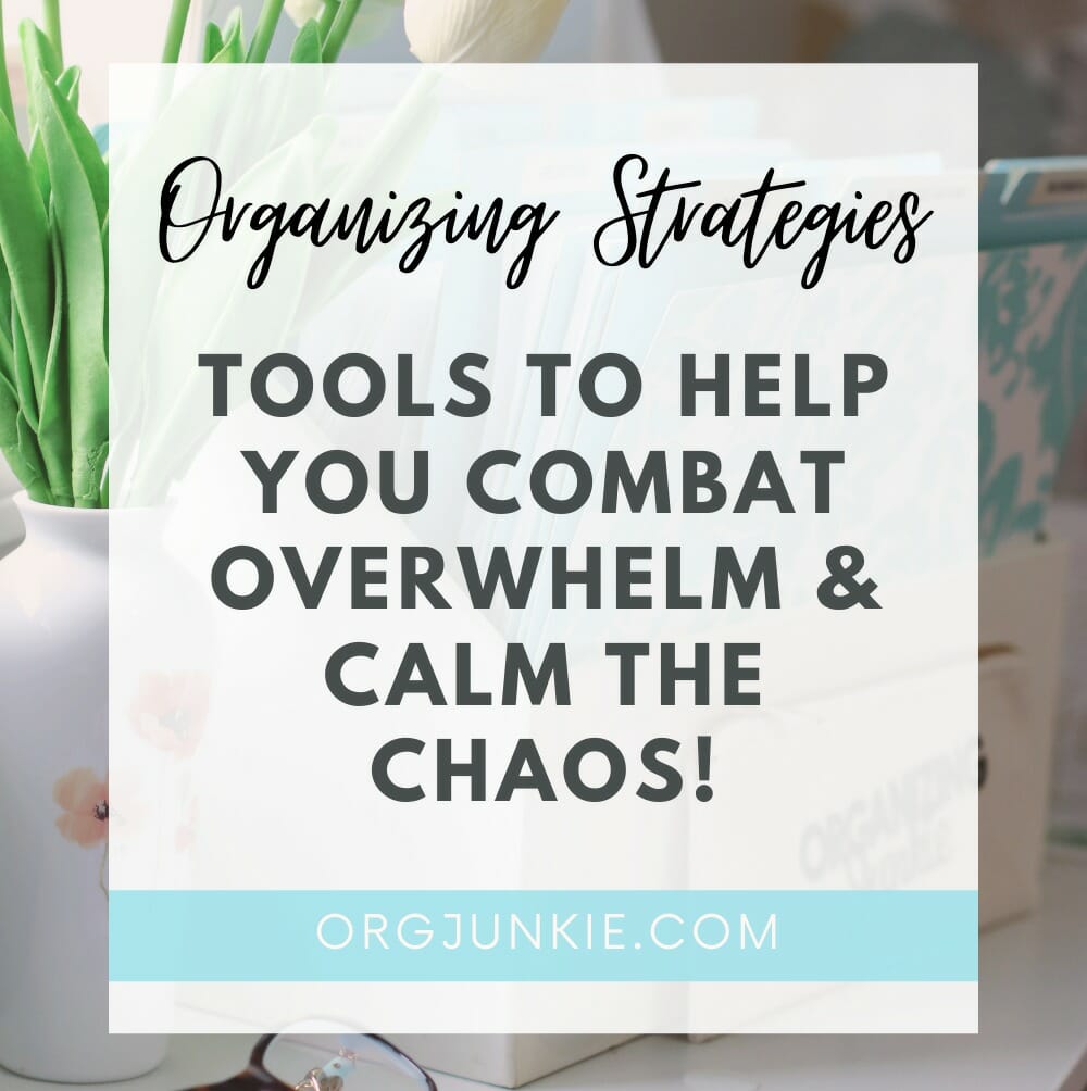 Organizing Strategies to Combat Overwhelm and Calm the Chaos bit.ly/3lExDqZ ◄ Helpful ideas and tips. via <a href="/orgjunkie/">Orgjunkie / Laura</a>