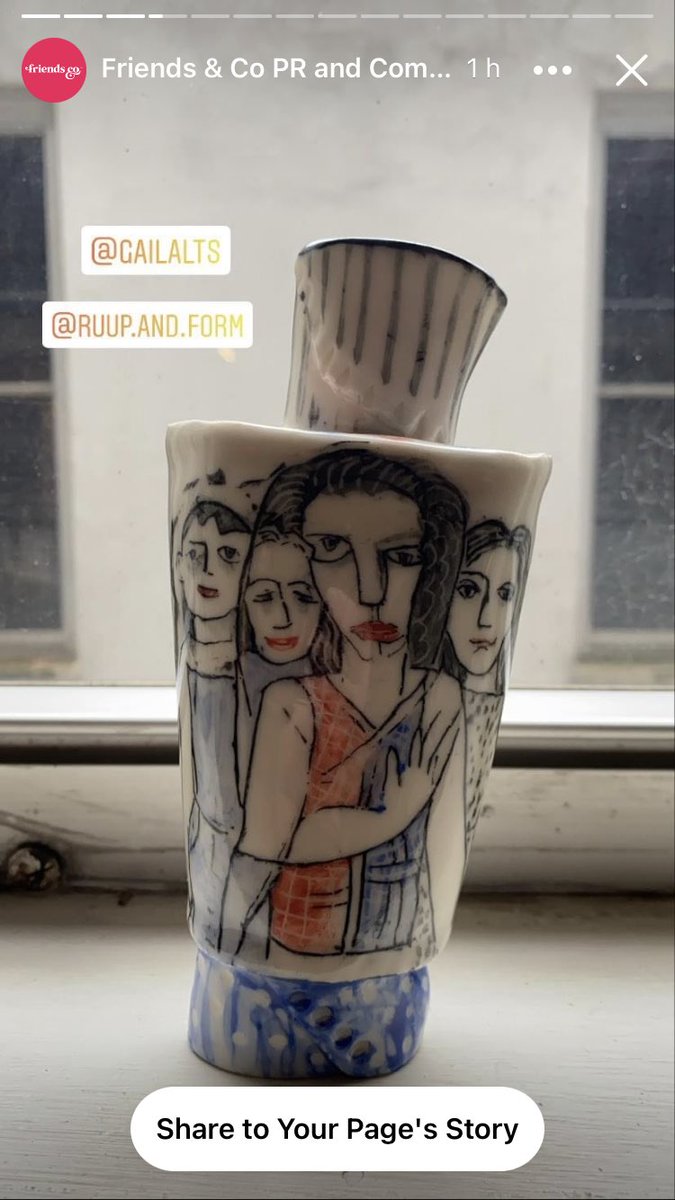 Thanks to @friendsandcouk for sharing my porcelain people vessel. This one is called the family and the fears. They fears are on the back. To see them you will need to - Visit <a href="/14cavendish/">14 Cavendish</a> to see my work with @ruupandform at the <a href="/L_D_F/">London Design Festival</a>