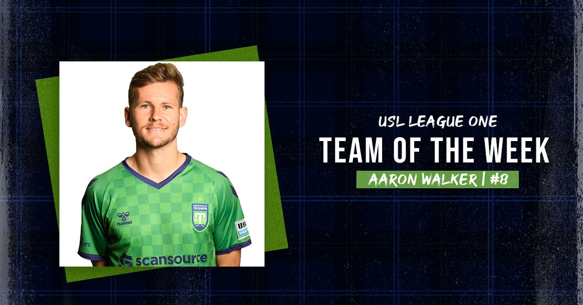 Three cheers for GTSC co-captain <a href="/_AaronWalker/">Aaron Walker</a>, who was named to the USL League One Team of the Week following his two-goal performance against FC Tucson last night!

Read more: bit.ly/3nR0ES