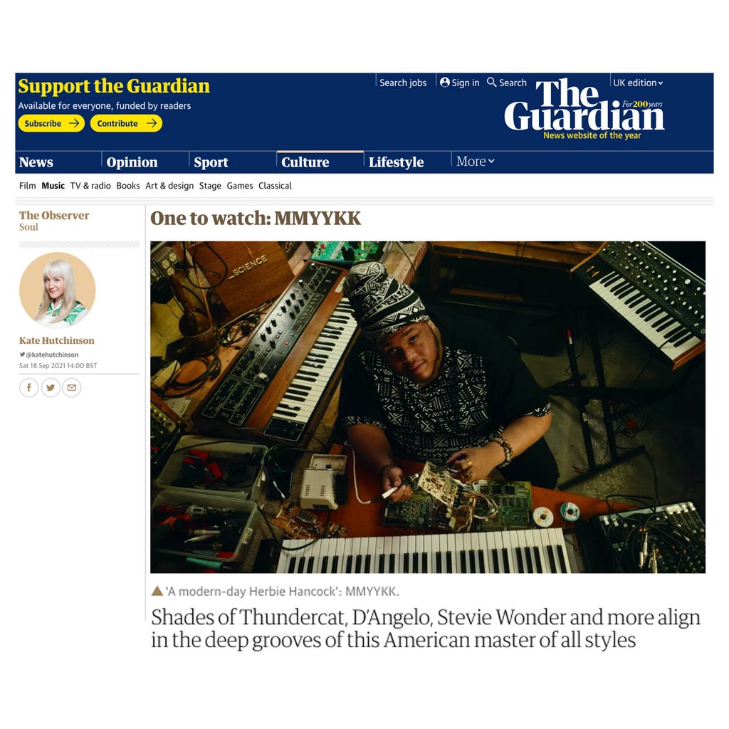 Bloody hell this is HUGE! 
Thank you so much <a href="/katehutchinson/">@katehutchinson.bsky.social</a> and <a href="/guardian/">The Guardian</a> / <a href="/ObserverUK/">The Observer</a> for naming our dear <a href="/mmyykkvibes/">MMYYKK</a> as 'One To Watch' ! Ya'll are too nice 😇

👇🏽👇🏽👇🏽👇🏽👇🏽👇🏽👇🏽👇🏽

Guardian: bit.ly/mmyykkobs
Records: bit.ly/mmyykkscience