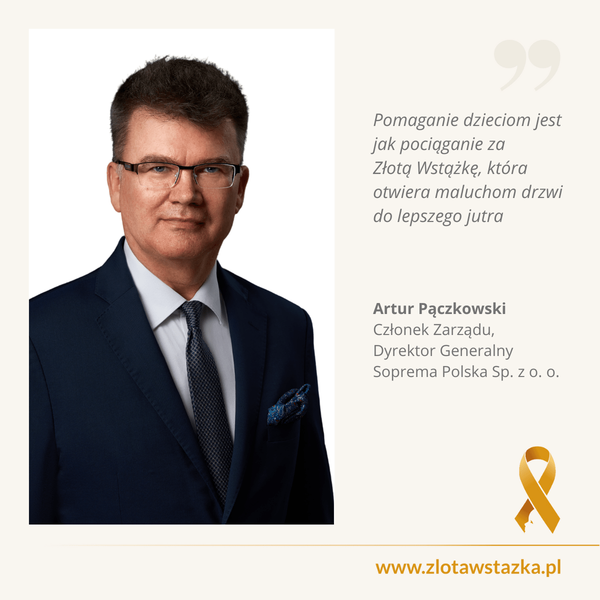 SŁOWA MAJĄ MOC❗

Artur Pączkowski
Członek Zarządu, Dyrektor Generalny Soprema Polska
<a href="/SopremaPolska/">SOPREMA Polska</a>

DZIĘKUJEMY❗

🎗💝🎗
#zlotawstazka  🎗 #onkologia #białaczka #wiedza #nauka #inspiracja #motywacja
-
Cały wrzesień mówimy o białaczce.
Posłuchajcie. Bo warto wiedzieć.