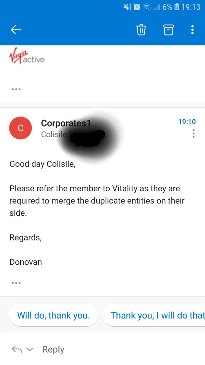 Clarence_ZA's tweet photo. @virginactiveSA @Discovery this is NEXT LEVEL ridiculous! Bad customer service! Can you not sort out a duplicate profile?? And I'm the one being over charged by this! FIX THIS! and give me me refund for doing your admin https://t.co/YBDz4E1Mpk