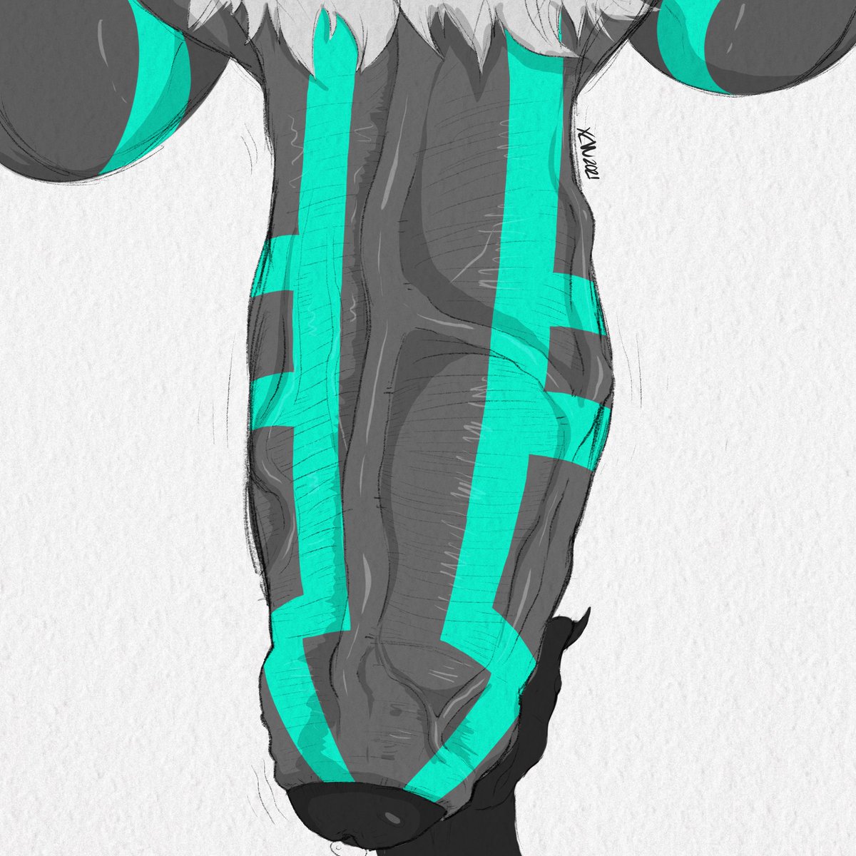 Quick sketch of hefty Boof Cock :9 🍆 🐺 💦