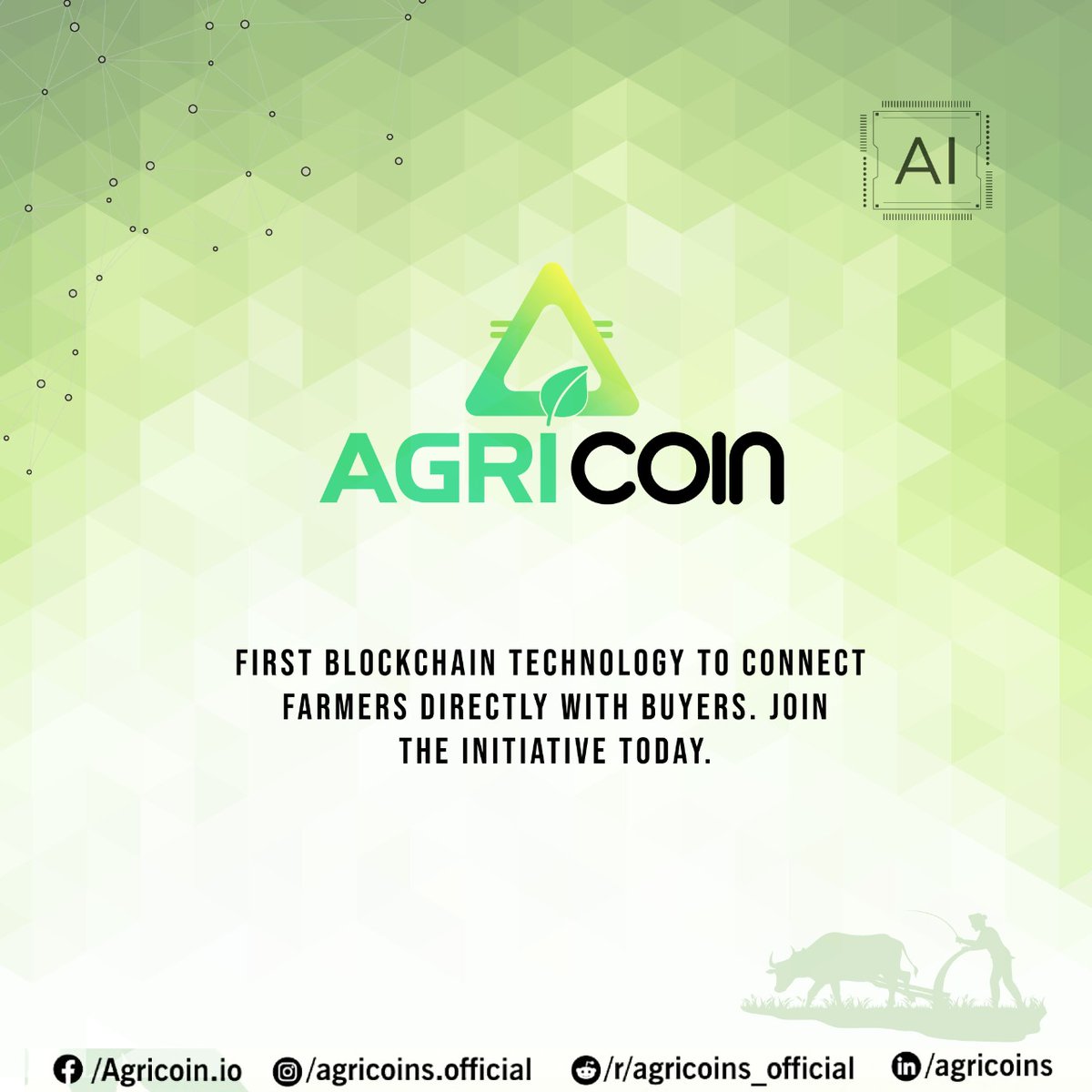ITzooneKalyan's tweet photo. Proud to announce that Agricoin is the first blockchain technology to connect farmers directly with buyers. #NoMoreMiddleMan

#agricoin #agriculture #farmers #farming #Blockchain #bitcoin #crypto #Cryptocurency #ada
#matic #SOL #Solona #etherium #shiba #CryptocurrencyNews https://t.co/IUJCGTNlk7