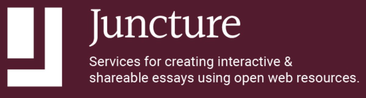 I am thrilled to announce @JSTOR Labs' latest: Juncture, a free, open source framework for creating compelling and interactive visual essays. Read the announcement: labs.jstor.org/blog/introduci… Or dive right in: juncture-digital.org