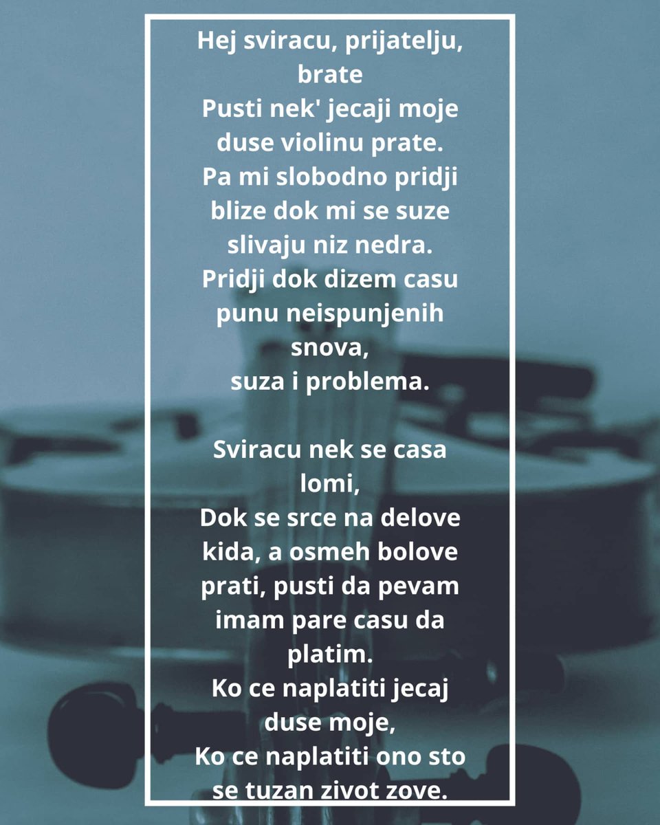 BlackAngel797's tweet photo. Хеј свирачу💫
#poezija #pisac https://t.co/ppFZy7IRzb