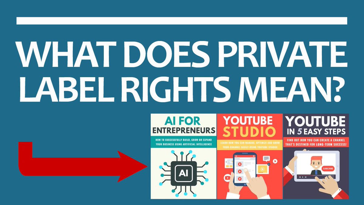 wp_guide_101's tweet photo. What Is Private Label Rights And What Does It Mean? https://t.co/UyOKS9g1kV via @YouTube #plrarticles #plrproducts #digitalproducts #marketing #digitalmarketer #digitalmarketing #makemoneyonline #infomarketing #contentmarketing #PrivateLabelRights https://t.co/YOt5vcE8gR