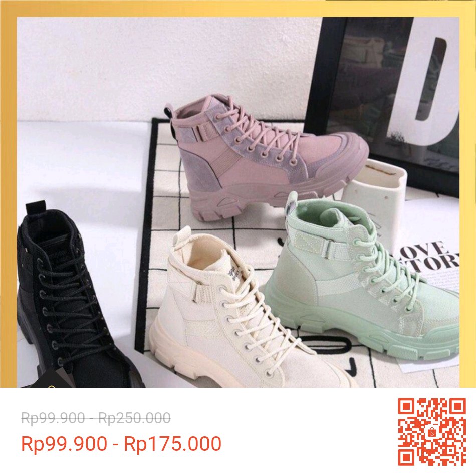 ptriiajaa's tweet photo. Sepatu Sneakers Boots Wanita Import hanya Rp99.900 - Rp175.000

 https://t.co/y2AVWUQ8H1 https://t.co/Z2H9Fky4QN
