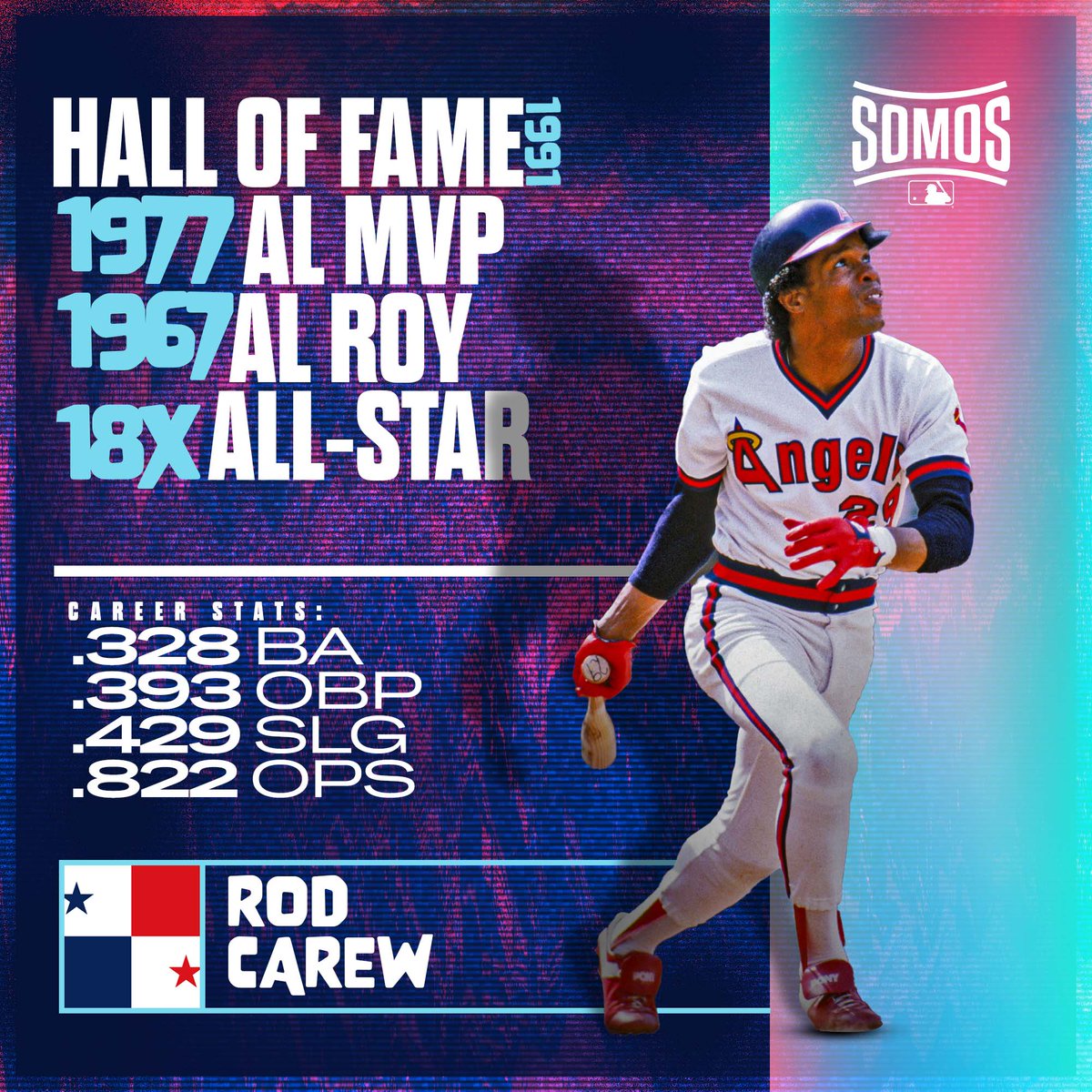 MLB Stats on X: Rod Carew is the Panamanian hit king. #SomosMLB   / X