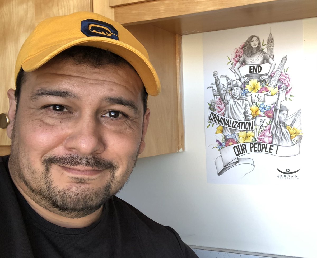 write2diaz's tweet image. We literally just got this wonderful poster in our mail… mailed back on March 2021! Now taking a spot on our office walls here at Brothers on the Rise, Oakland. #RJPP20 @akonadi_oakland