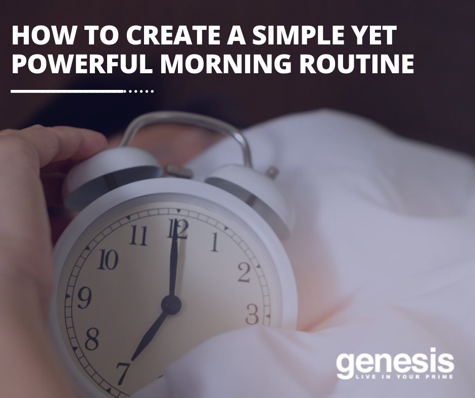 Genesis_Perform's tweet image. A strong and balanced morning routine sets you up for success. Keeping this in mind, here are five tips on how to create a simple yet powerful morning routine.
 ow.ly/T0aw50GbInA

 #Genesis #GenesisPerformance #MentalAndPhysicalHealth #PowerfulMorningRoutine