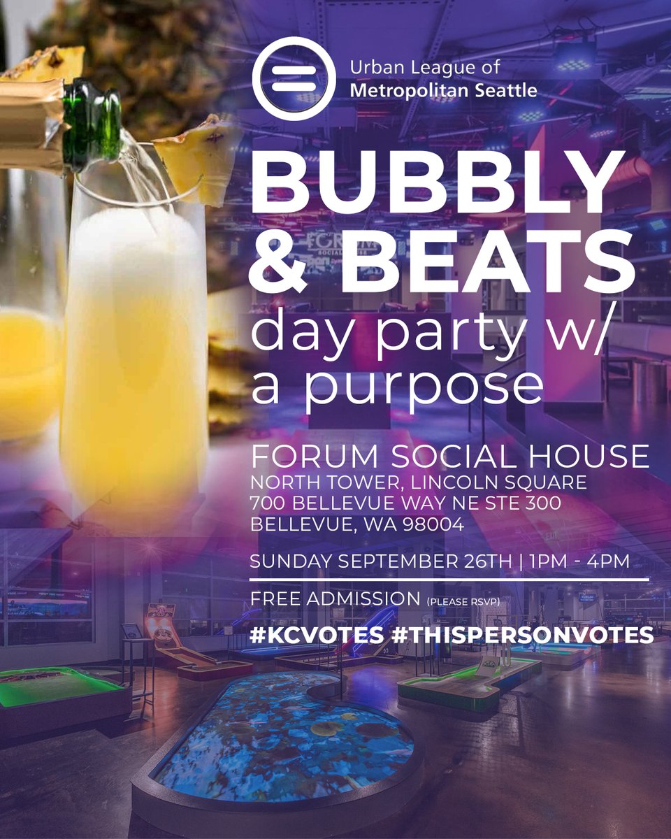 Last week to RSVP - Bubbly&amp;Beats: MUSIC + VIBES + MINI-GOLF - mailchi.mp/a016e44e900c/w…