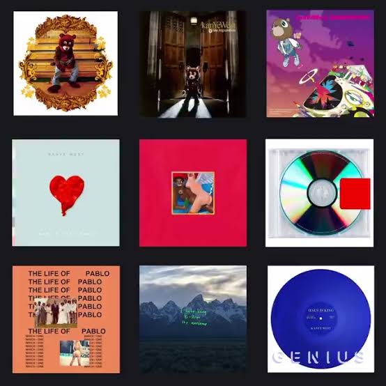 TheAndersito's tweet photo. Todas las portadas de Kanye West versión pixeleadas. https://t.co/rA7HmRYvdf
