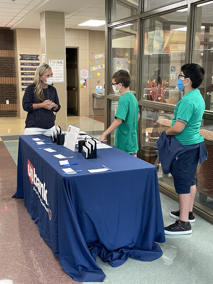 Student banking started today. 🐾💚🐾💚