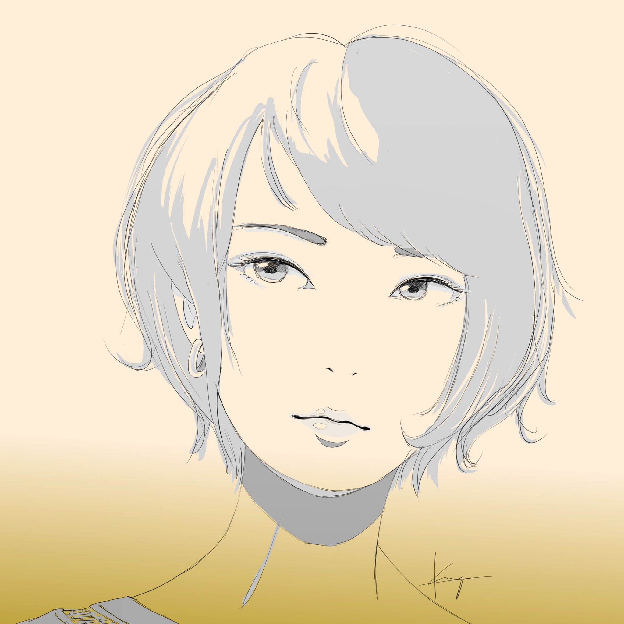 Ken5 マッシュウルフ女子 マッシュ マッシュうるふ マッシュウルフ ショートカット女子 イラスト 女の子 イラスト 絵描きさんと繋がりたい イラストレーターさんと繋がりたい かわいいと思ったらrt T Co 4tfrta6stg Twitter