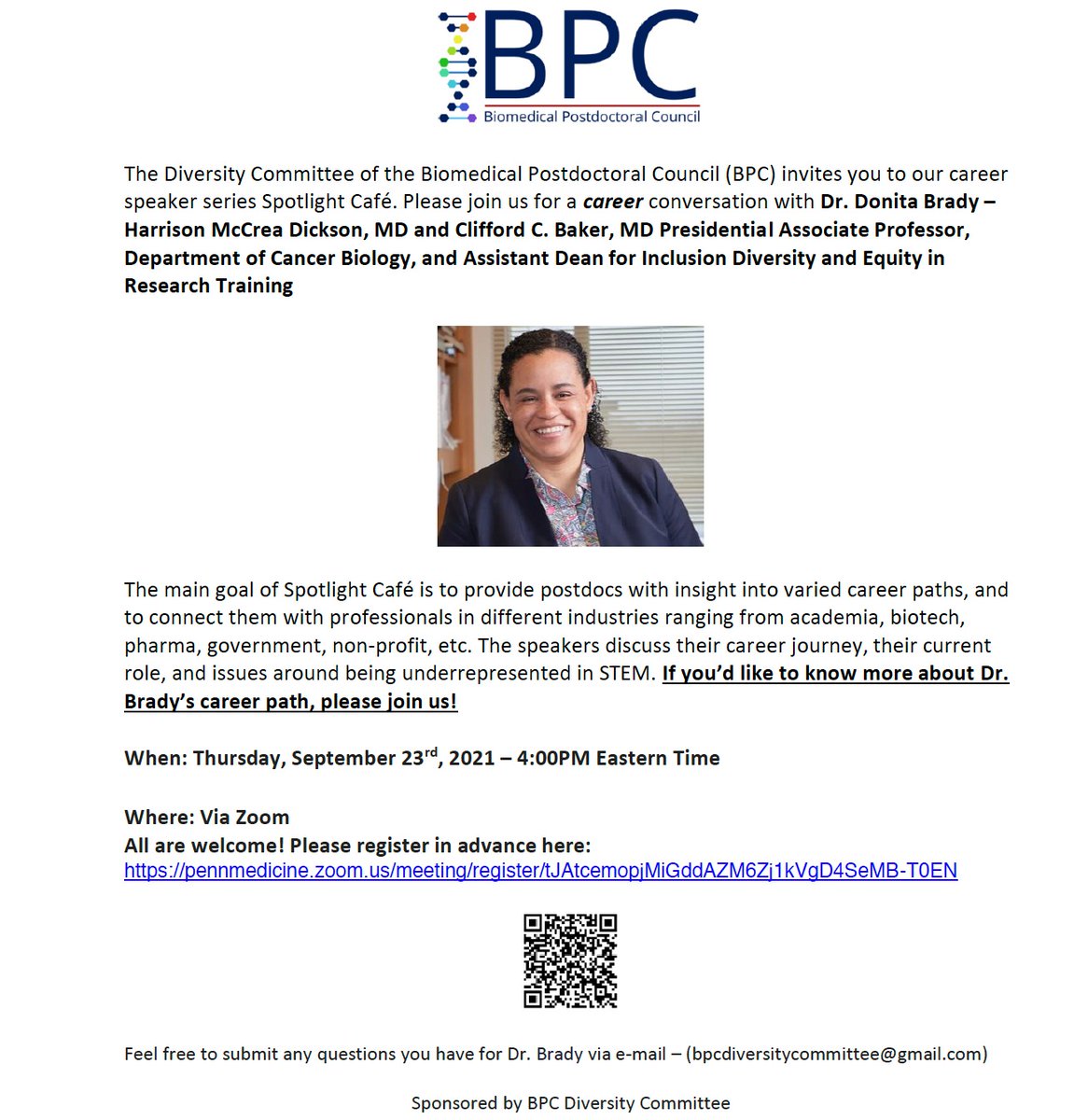 Penn Postdoctoral Association tweet media