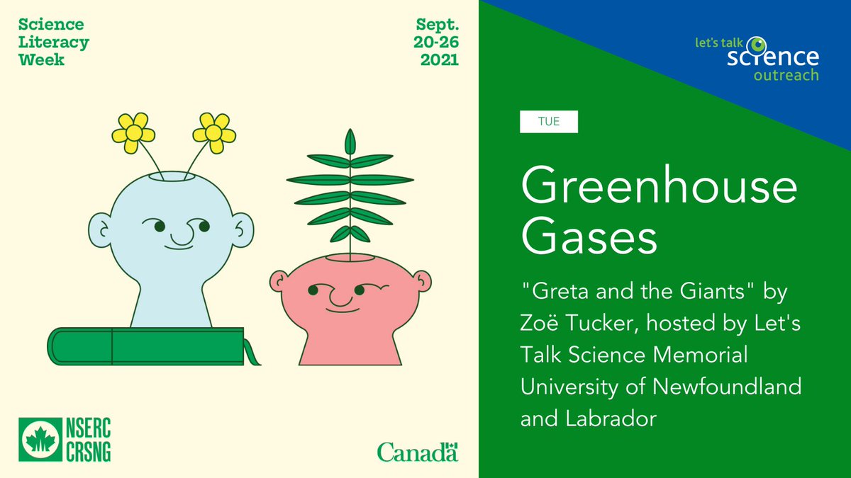 Let's Talk Science (@letstalkscience) on Twitter photo Join us tomorrow for Day 2 of #SciLit Week! Complete a hands-on science activity about greenhouse gases and read Zoë Tucker's book, "Greta and the Giants" with <a href="/lts_mun/">Let's Talk Science MUN, St. John's</a>.
Register now 👉 bit.ly/2WJ8d2E <a href="/scilitweek/">ScienceLiteracyWeek</a> Join us tomorrow for Day 2 of #SciLit Week! Complete a hands-on science activity about greenhouse gases and read Zoë Tucker's book, "Greta and the Giants" with <a href="/lts_mun/">Let's Talk Science MUN, St. John's</a>.
Register now 👉 bit.ly/2WJ8d2E <a href="/scilitweek/">ScienceLiteracyWeek</a>