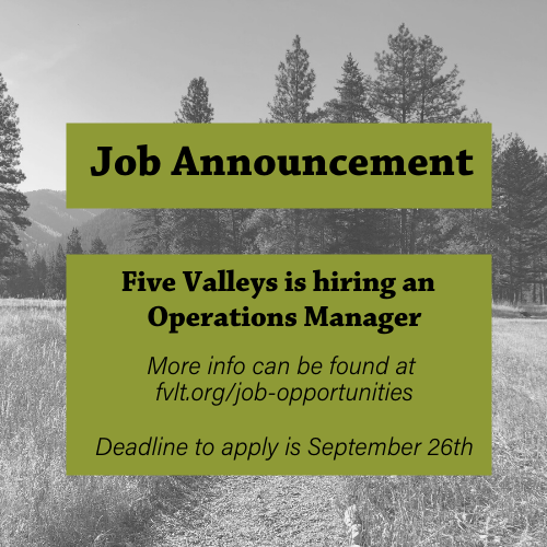 We're hiring an Operations Manager! More information at fvlt.org/job-opportunit…
