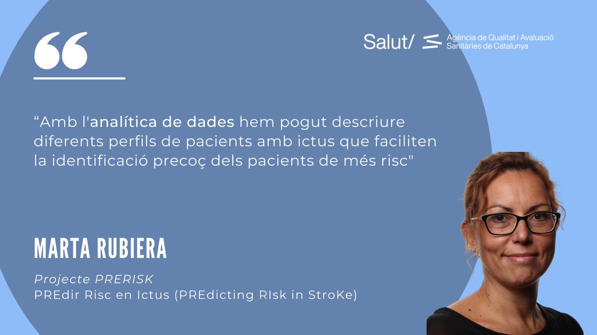 El programa PADRIS d’analítica de dades permet generar coneixement i millorar la salut de les persones.

🔬📊 Projecte PRERISK (PREdicting RIsk in StroKe) Marta Rubiera @mrubifu @VHIR_

🔗bit.ly/SomPADRIS

#PADRIS #RecercaPADRIS