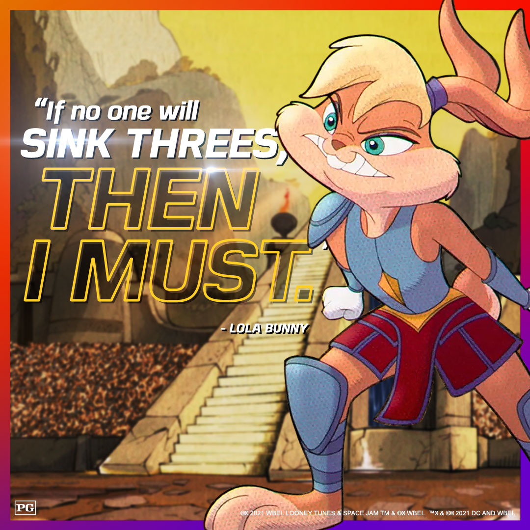 If a job must be done, leave it to Lola Bunny. #SpaceJamMovie